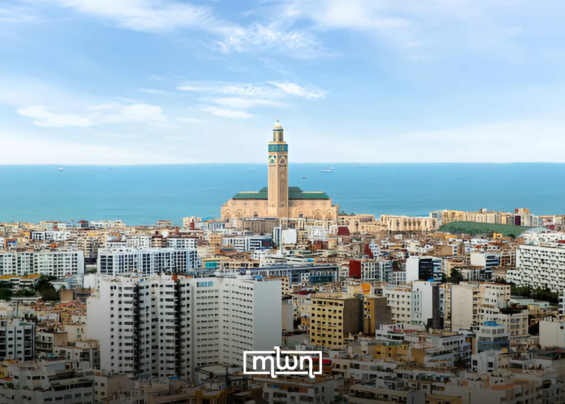 Narrow alleys and traditional architecture in Casablanca's Old Medina