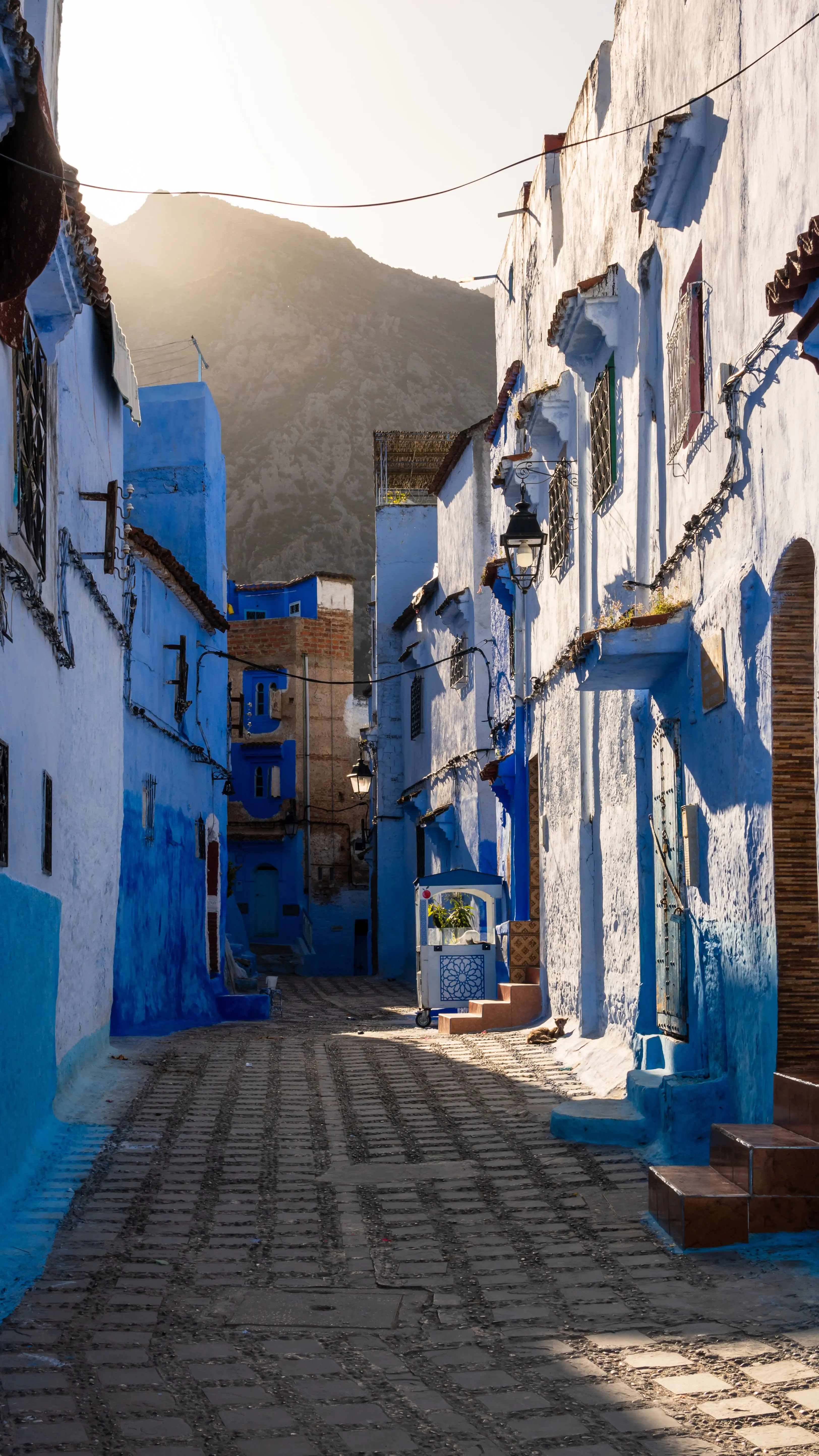 Place de France, a bustling square in the heart of Tangier's modern city