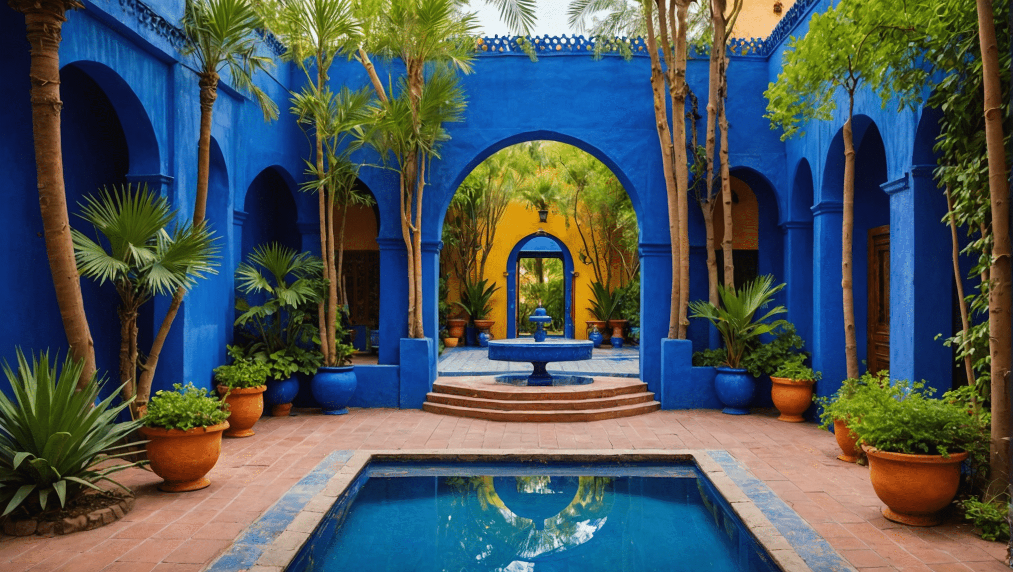 Vibrant gardens and stunning architecture of Jardin Majorelle
