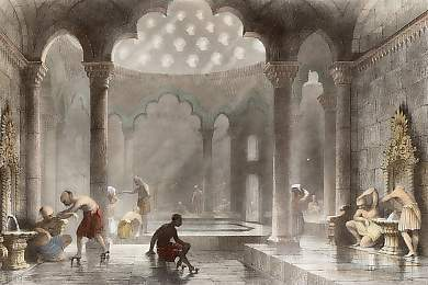 Ancient Hammam Illustration