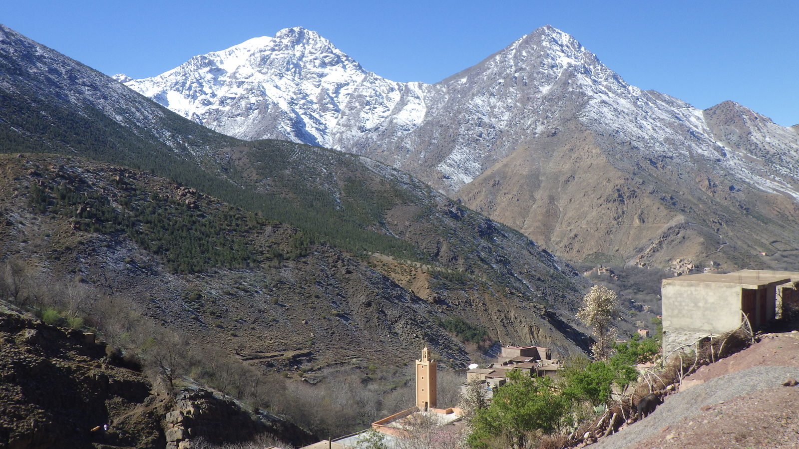 Panoramic view of the Atlas Mountain range, Morocco