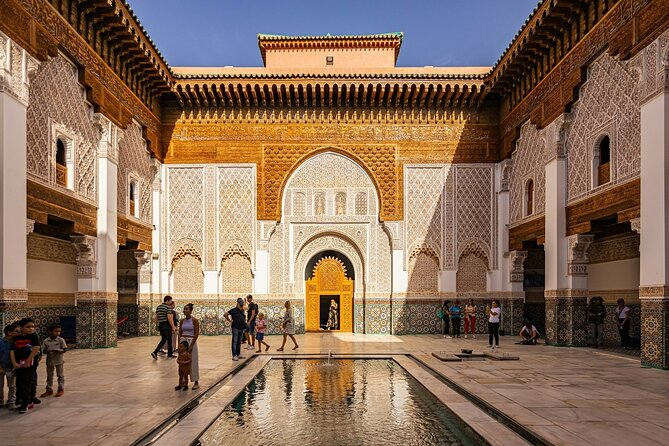 The Medina of Marrakech at night, with its vibrant colors and stunning architecture