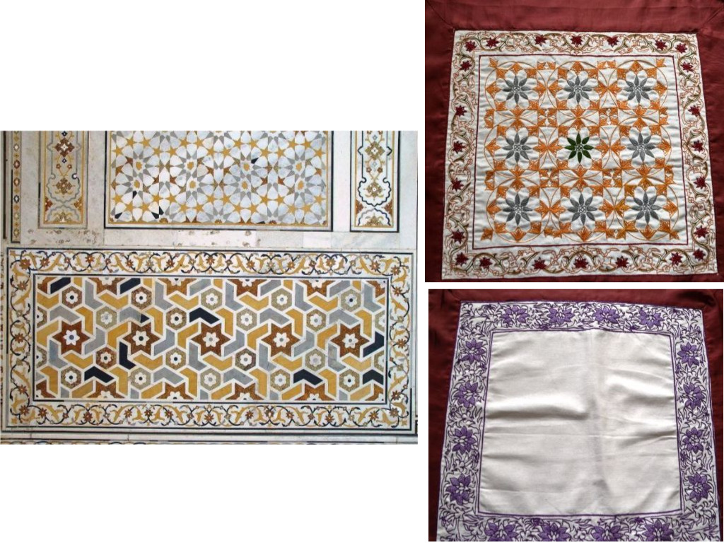 Intricately embroidered traditional Moroccan garment with Tarazu patterns